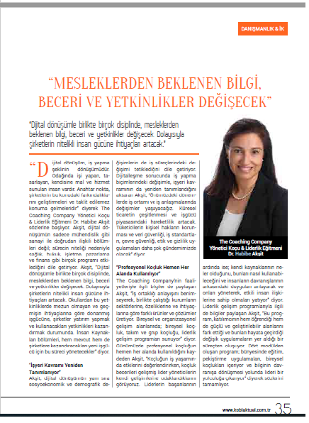 “MESLEKLERDEN BEKLENEN BİLGİ, BECERİ VE YETKİNLİKLER DEĞİŞECEK”